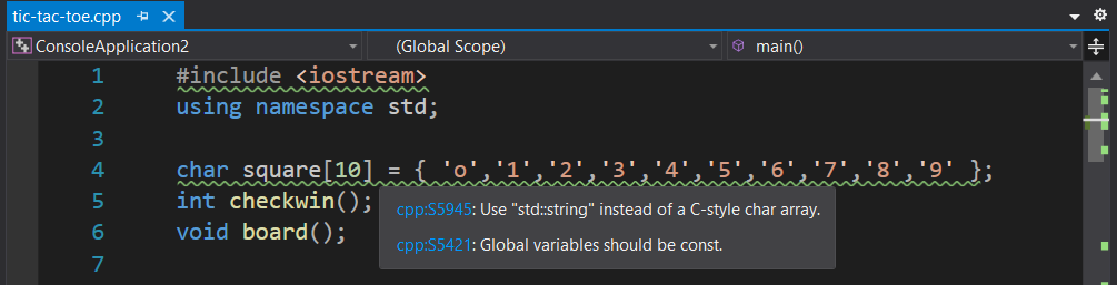 squigglyInSonarLint SonarLint for C# Developers: Enhancing Code Quality and Productivity